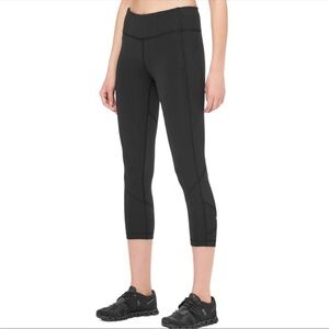 Lululemon Women’s Pace Rival Crop 22" Leggings Black Size 4 Luxtreme